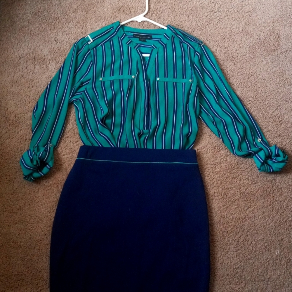 Matching blouse and skirt set Size small